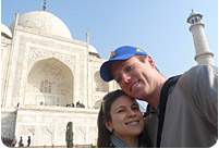 Honeymoon in Taj Mahal